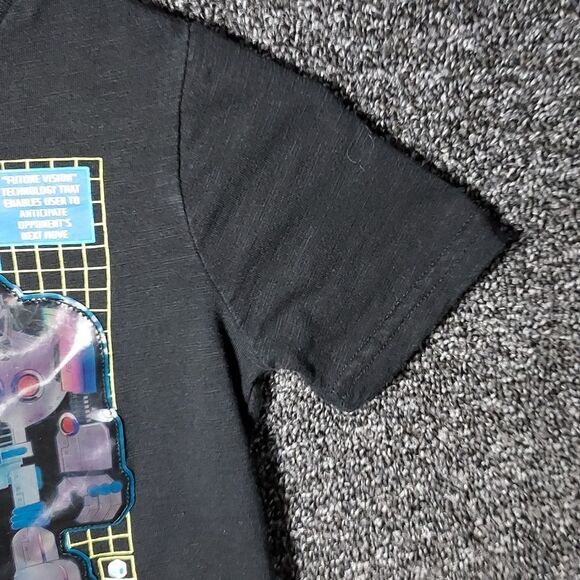 365 Kids Size 6 Black Graphic Tee Shirt T-Shirt Game Machine Robot - Picture 4 of 7